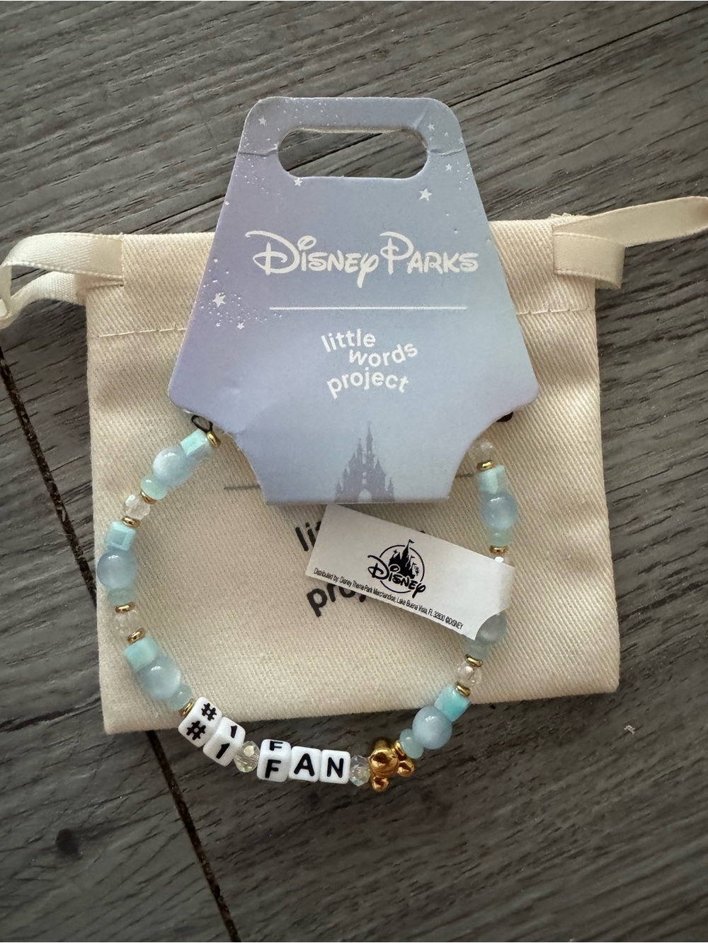 Disney Parks x Little Words Project "#1 FAN" Bracelet